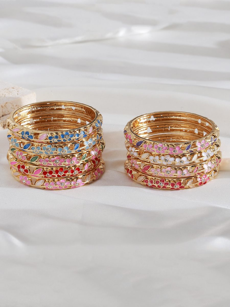 Bracelets joncs émaillés en assortiment de coloris